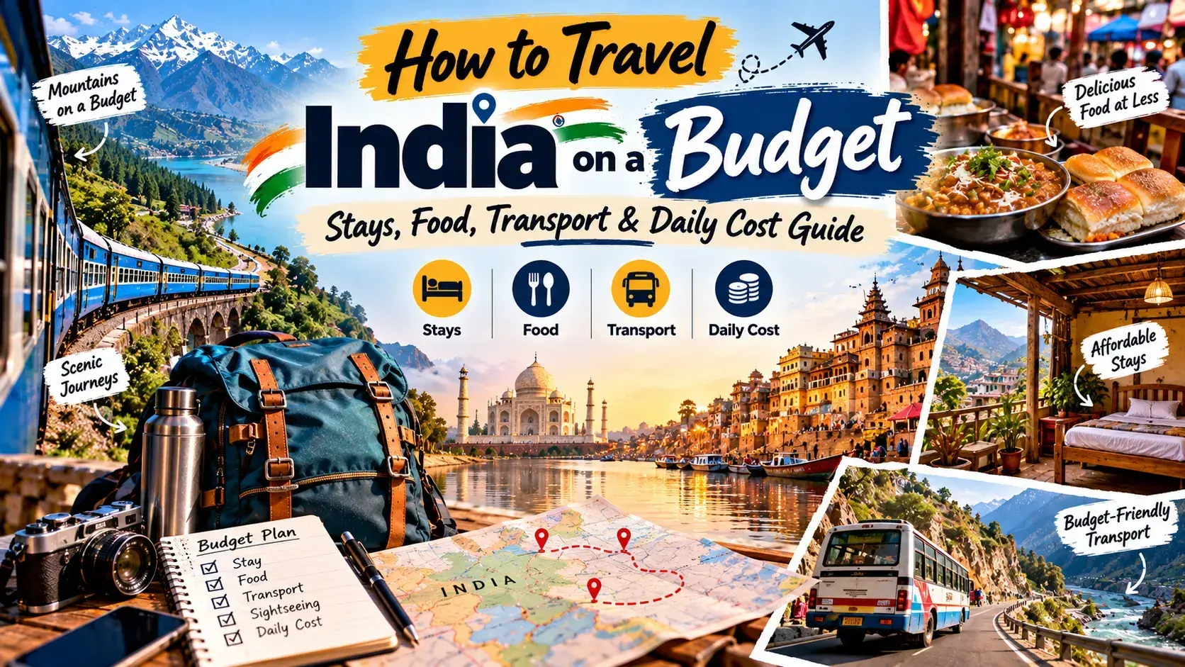 Budget traveller exploring India with affordable transport and local travel experiences