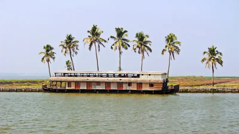 Traditional Houseboat on Alleppey Backwaters