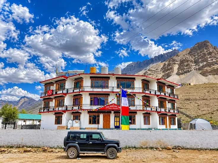 A colourful Buddhist monastery in Spiti