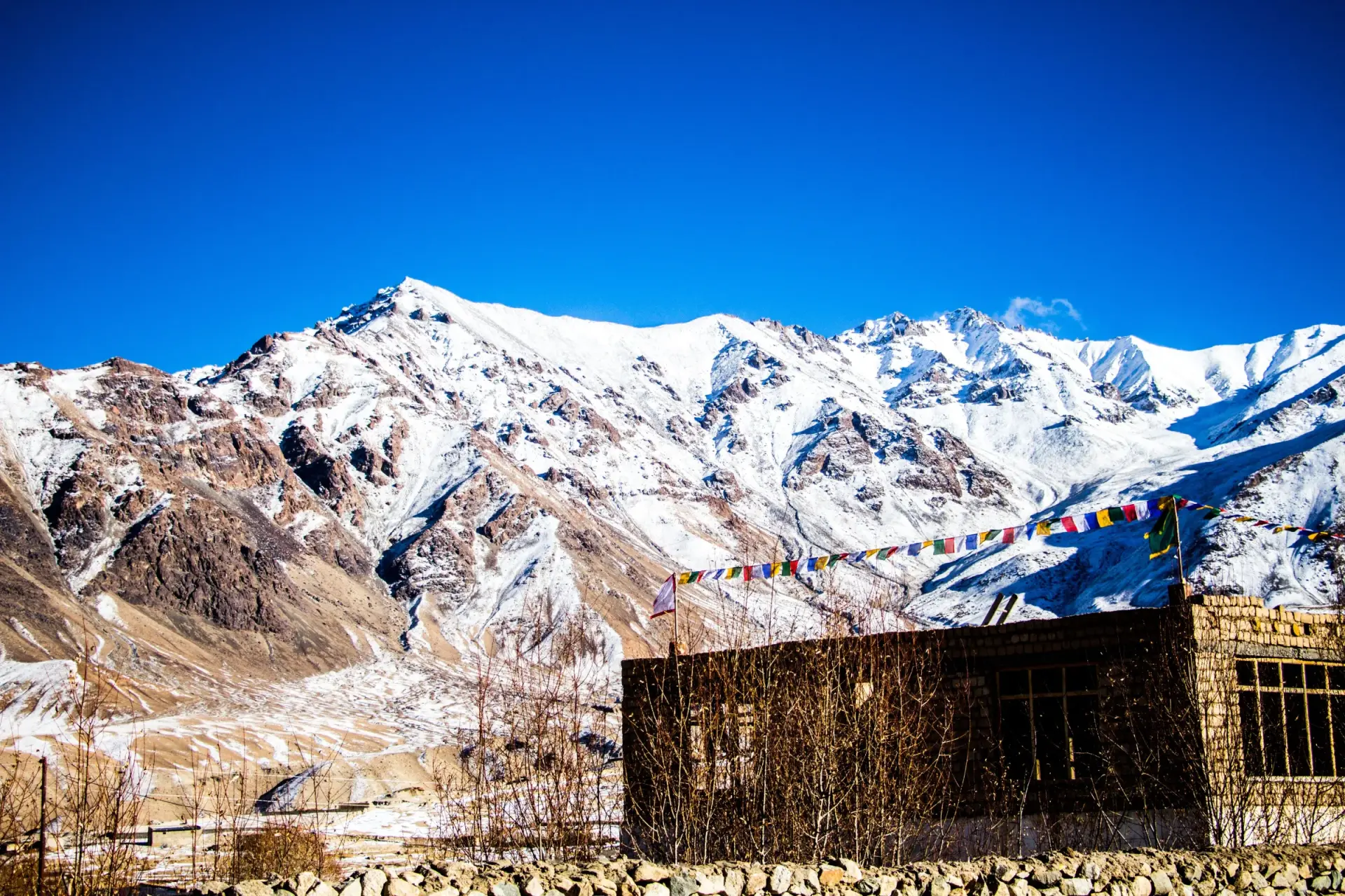 Spiti winter scenery