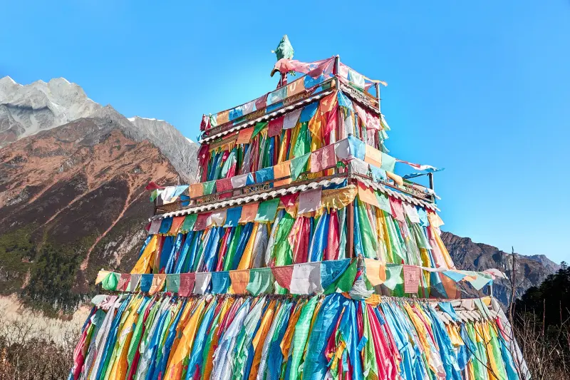 Colorful Buddhist Monastery