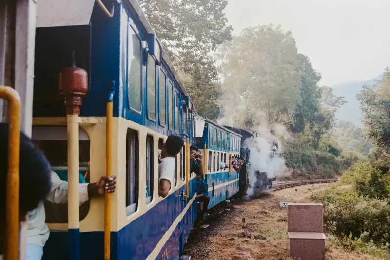 Scenic Toy-Train Style Mountain Journey