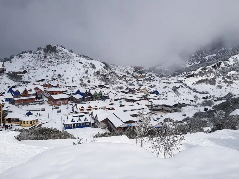 Snow-Covered Landscapes of Lachung
