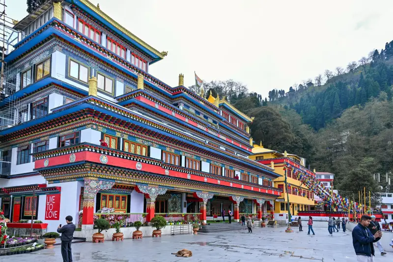 Traditional Streets & Monastery Views in Sikkim