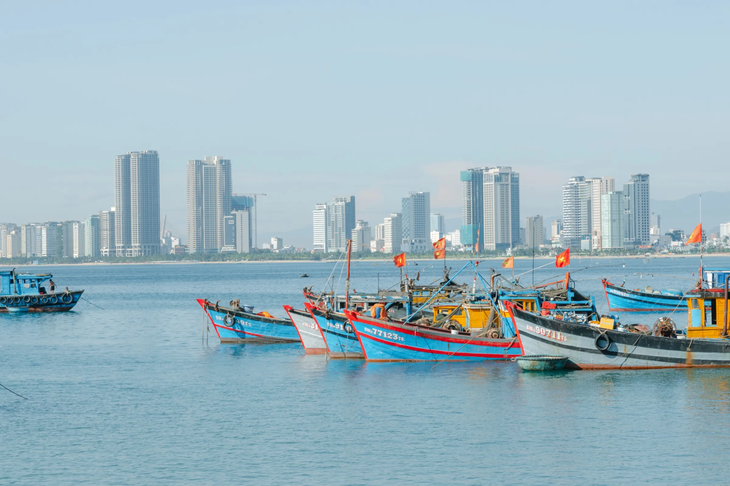Fishing Boats on Vietnam Coast