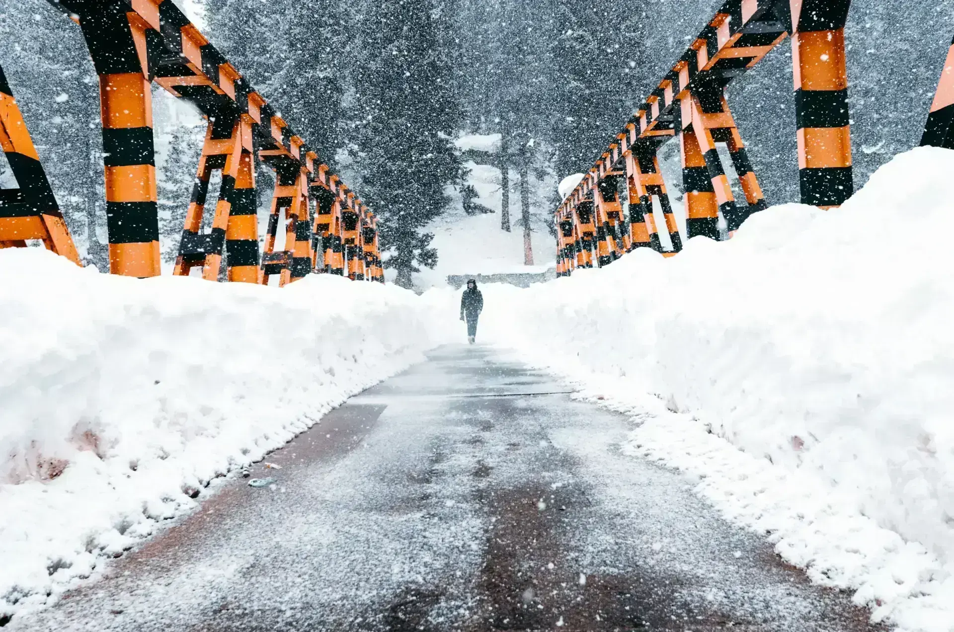 Snowy Streets of Kashmir