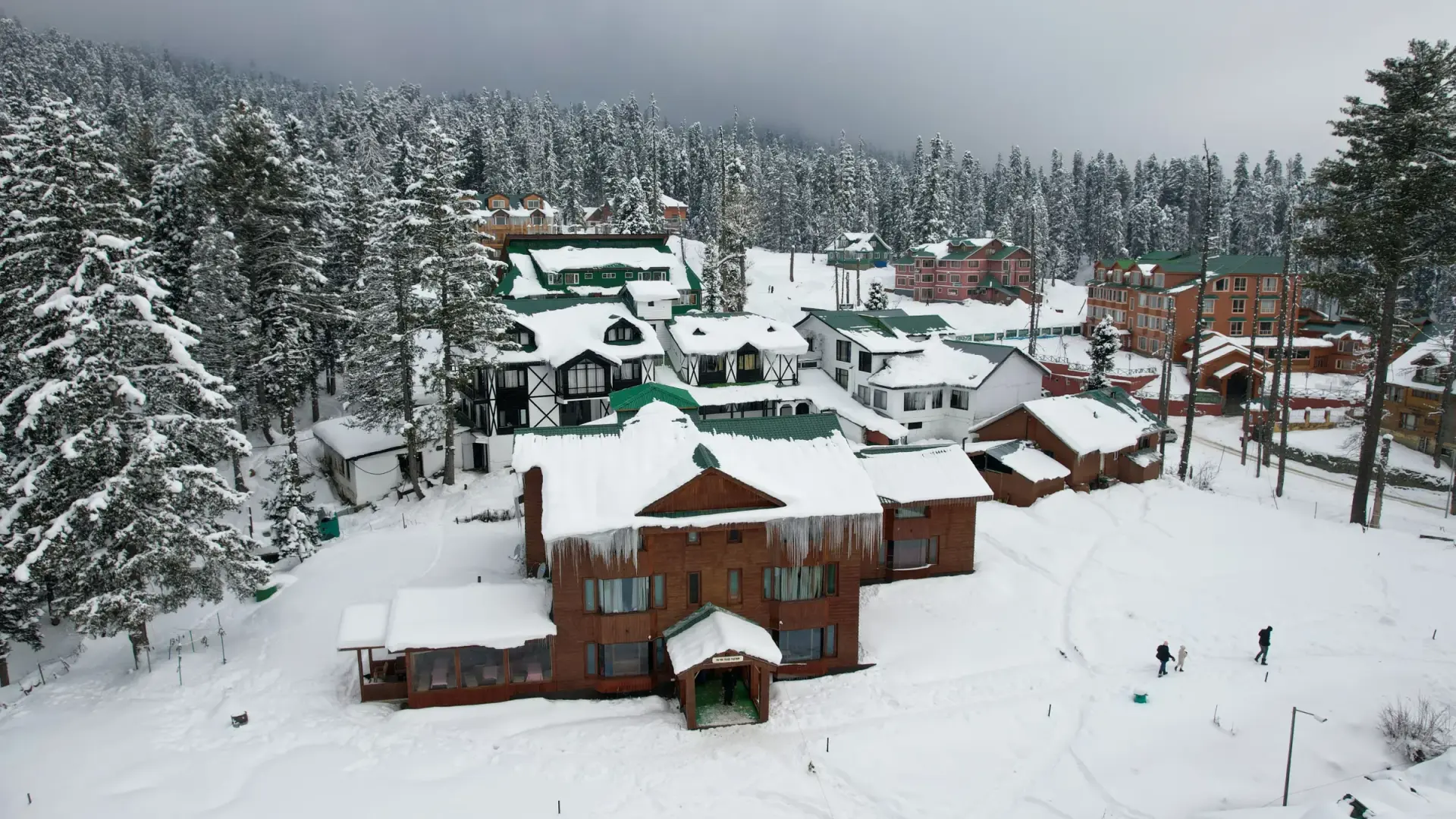 Kashmir Village in Winter