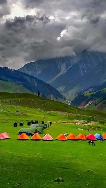 Camping Beneath the Peaks